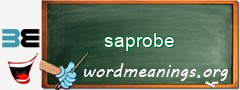 WordMeaning blackboard for saprobe